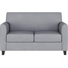 image:imageFlash Furniture Hercules Diplomat Series LeatherSoft Upholstered Loveseat Modern Small Sofa for Living Room or Office NavyGrey