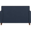 image:imageFlash Furniture Hercules Diplomat Series LeatherSoft Upholstered Loveseat Modern Small Sofa for Living Room or Office NavyNavy