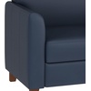 image:imageFlash Furniture Hercules Diplomat Series LeatherSoft Upholstered Loveseat Modern Small Sofa for Living Room or Office NavyNavy