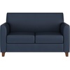 image:imageFlash Furniture Hercules Diplomat Series LeatherSoft Upholstered Loveseat Modern Small Sofa for Living Room or Office NavyNavy