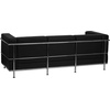 image:imageFlash Furniture Hercules Regal Series Contemporary Gray LeatherSoft Chair with Encasing FrameBlack