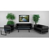 image:imageFlash Furniture Hercules Regal Series Contemporary Gray LeatherSoft Chair with Encasing FrameBlack