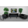 image:imageFlash Furniture Hercules Regal Series Contemporary Gray LeatherSoft Chair with Encasing FrameBlack