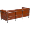 image:imageFlash Furniture Hercules Regal Series Contemporary Gray LeatherSoft Chair with Encasing FrameCognac