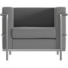 image:imageFlash Furniture Hercules Regal Series Contemporary Gray LeatherSoft Chair with Encasing FrameGrey