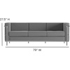 image:imageFlash Furniture Hercules Regal Series Contemporary Gray LeatherSoft Chair with Encasing FrameGrey