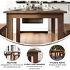 image:imageFlash Furniture Hercules Series 60 x 38 Rectangular Rustic Solid Pine Restaurant Table Antique Farmhouse Dining Table for Kitchens and RestaurantsAntique Rustic