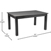 image:imageFlash Furniture Hercules Series 60 x 38 Rectangular Rustic Solid Pine Restaurant Table Antique Farmhouse Dining Table for Kitchens and RestaurantsBlack Wash