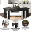 image:imageFlash Furniture Hercules Series 60 x 38 Rectangular Rustic Solid Pine Restaurant Table Antique Farmhouse Dining Table for Kitchens and RestaurantsBlack Wash