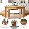 image:imageFlash Furniture Hercules Series 60 x 38 Rectangular Rustic Solid Pine Restaurant Table Antique Farmhouse Dining Table for Kitchens and RestaurantsLight Natural