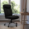 image:imageFlash Furniture Hercules Series Big amp Tall LeatherSoft Swivel Office Chair Ergonomic HighBack Executive Chair with Full Headrest Padded Seat BlackBlack Fabric
