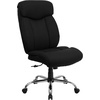 image:imageFlash Furniture Hercules Series Big amp Tall LeatherSoft Swivel Office Chair Ergonomic HighBack Executive Chair with Full Headrest Padded Seat BlackBlack Fabric
