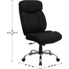 image:imageFlash Furniture Hercules Series Big amp Tall LeatherSoft Swivel Office Chair Ergonomic HighBack Executive Chair with Full Headrest Padded Seat BlackBlack Fabric