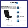 image:imageFlash Furniture Hercules Series Big amp Tall LeatherSoft Swivel Office Chair Ergonomic HighBack Executive Chair with Full Headrest Padded Seat BlackBlack Fabric