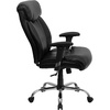 image:imageFlash Furniture Hercules Series Big amp Tall LeatherSoft Swivel Office Chair Ergonomic HighBack Executive Chair with Full Headrest Padded Seat BlackBlack Leathersoft