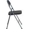 image:imageFlash Furniture Hercules Series Metal Folding Chairs with Carrying Handle Vinyl Upholstered Padded Event Chair Set of 4 Black1 Pack