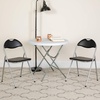 image:imageFlash Furniture Hercules Series Metal Folding Chairs with Carrying Handle Vinyl Upholstered Padded Event Chair Set of 4 Black1 Pack