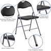 image:imageFlash Furniture Hercules Series Metal Folding Chairs with Carrying Handle Vinyl Upholstered Padded Event Chair Set of 4 Black1 Pack