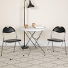 image:imageFlash Furniture Hercules Series Metal Folding Chairs with Carrying Handle Vinyl Upholstered Padded Event Chair Set of 4 BlackSet of 4