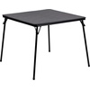 image:imageFlash Furniture Hercules Series Metal Folding Chairs with Padded Seats  Set of 4 Gray Metal Folding Chairs amp Madelyn Folding Card Table  Black Foldable Card Table Square