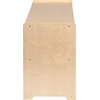 image:imageFlash Furniture Hercules Wooden 5Section School Coat Locker with Bench Cubbies and Storage Hooks Preschool Cubby Organizer 48H x 48L Natural24H x 36L  5 Cubbies