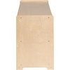image:imageFlash Furniture Hercules Wooden 5Section School Coat Locker with Bench Cubbies and Storage Hooks Preschool Cubby Organizer 48H x 48L Natural24H x 36L  2 Shelves