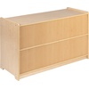 image:imageFlash Furniture Hercules Wooden 5Section School Coat Locker with Bench Cubbies and Storage Hooks Preschool Cubby Organizer 48H x 48L Natural24H x 36L  5 Cubbies