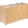 image:imageFlash Furniture Hercules Wooden 5Section School Coat Locker with Bench Cubbies and Storage Hooks Preschool Cubby Organizer 48H x 48L Natural24H x 36L  2 Shelves