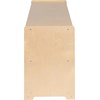 image:imageFlash Furniture Hercules Wooden 5Section School Coat Locker with Bench Cubbies and Storage Hooks Preschool Cubby Organizer 48H x 48L Natural24H x 48L  2 Shelves