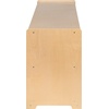 image:imageFlash Furniture Hercules Wooden 5Section School Coat Locker with Bench Cubbies and Storage Hooks Preschool Cubby Organizer 48H x 48L Natural24H x 48L  5 Cubbies