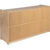 image:imageFlash Furniture Hercules Wooden 5Section School Coat Locker with Bench Cubbies and Storage Hooks Preschool Cubby Organizer 48H x 48L Natural30H x 48L  5 Cubbies