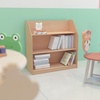 image:imageFlash Furniture Hercules Wooden 5Section School Coat Locker with Bench Cubbies and Storage Hooks Preschool Cubby Organizer 48H x 48L Natural315H  3 Shelves