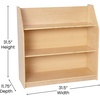image:imageFlash Furniture Hercules Wooden 5Section School Coat Locker with Bench Cubbies and Storage Hooks Preschool Cubby Organizer 48H x 48L Natural315H  3 Shelves