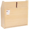 image:imageFlash Furniture Hercules Wooden 5Section School Coat Locker with Bench Cubbies and Storage Hooks Preschool Cubby Organizer 48H x 48L Natural315H  3 Shelves