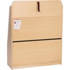 image:imageFlash Furniture Hercules Wooden 5Section School Coat Locker with Bench Cubbies and Storage Hooks Preschool Cubby Organizer 48H x 48L Natural31H  4 Shelves