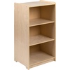 image:imageFlash Furniture Hercules Wooden 5Section School Coat Locker with Bench Cubbies and Storage Hooks Preschool Cubby Organizer 48H x 48L Natural36H  3 Shelves