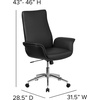image:imageFlash Furniture High Back Black LeatherSoft Executive Swivel Office Chair with Flared Arms