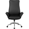 image:imageFlash Furniture High Back Black LeatherSoft Executive Swivel Office Chair with Flared Arms