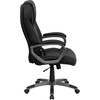 image:imageFlash Furniture High Back Black LeatherSoft Executive Swivel Office Chair with Titanium Nylon Base and Arms