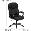 image:imageFlash Furniture High Back Black LeatherSoft Executive Swivel Office Chair with Titanium Nylon Base and Arms