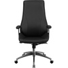 image:imageFlash Furniture High Back Black LeatherSoft Smooth Upholstered Executive Swivel Office Chair with Arms
