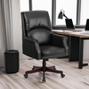 image:imageFlash Furniture High Back Pillow Back Burgundy LeatherSoft Executive Swivel Office Chair with ArmsBlack