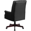 image:imageFlash Furniture High Back Pillow Back Burgundy LeatherSoft Executive Swivel Office Chair with ArmsBlack