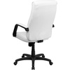 image:imageFlash Furniture High Back White LeatherSoft Executive Swivel Ergonomic Office Chair with Memory Foam Padding and ArmsWhite
