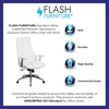 image:imageFlash Furniture High Back White LeatherSoft Smooth Upholstered Executive Swivel Office Chair with Arms