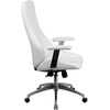 image:imageFlash Furniture High Back White LeatherSoft Smooth Upholstered Executive Swivel Office Chair with Arms