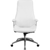 image:imageFlash Furniture High Back White LeatherSoft Smooth Upholstered Executive Swivel Office Chair with Arms
