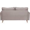 image:imageFlash Furniture Hudson MidCentury Modern Loveseat  Slate Gray Faux Linen Upholstery  Buttonless Tufting  Wood LegsSlate Gray