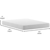 image:imageFlash Furniture Jasmine 8 Inch Green Tea Memory Foam Mattress  Charcoal Infused  Supportive Pressure Relief  CertiPURUS Certified Foam  Twin Mattress in a Box WhiteQueen