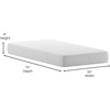 image:imageFlash Furniture Jasmine 8 Inch Green Tea Memory Foam Mattress  Charcoal Infused  Supportive Pressure Relief  CertiPURUS Certified Foam  Twin Mattress in a Box WhiteTwin